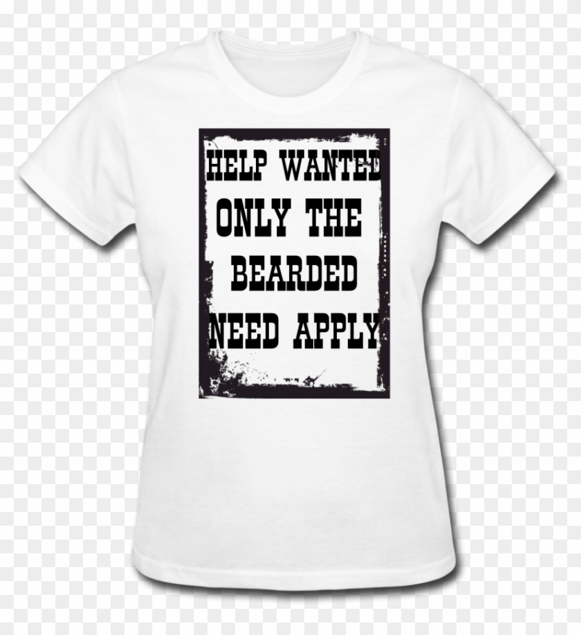 Help Wanted Only The Bearded T-shirt - Active Shirt Clipart