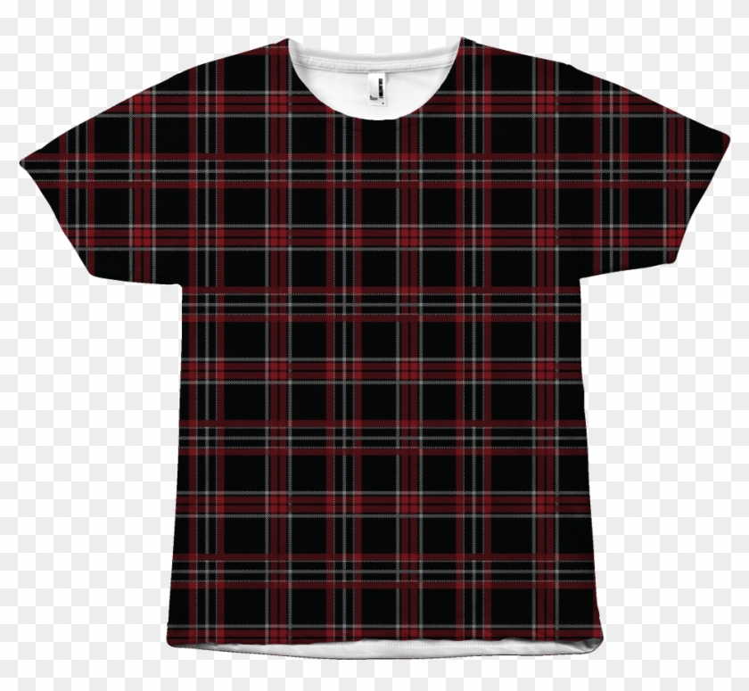 Lumberjack Red Plaid All Over T-shirt - Shirt Clipart