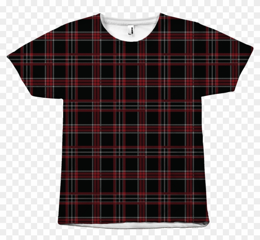 Lumberjack Red Plaid All Over T-shirt - Shirt Clipart #3068703