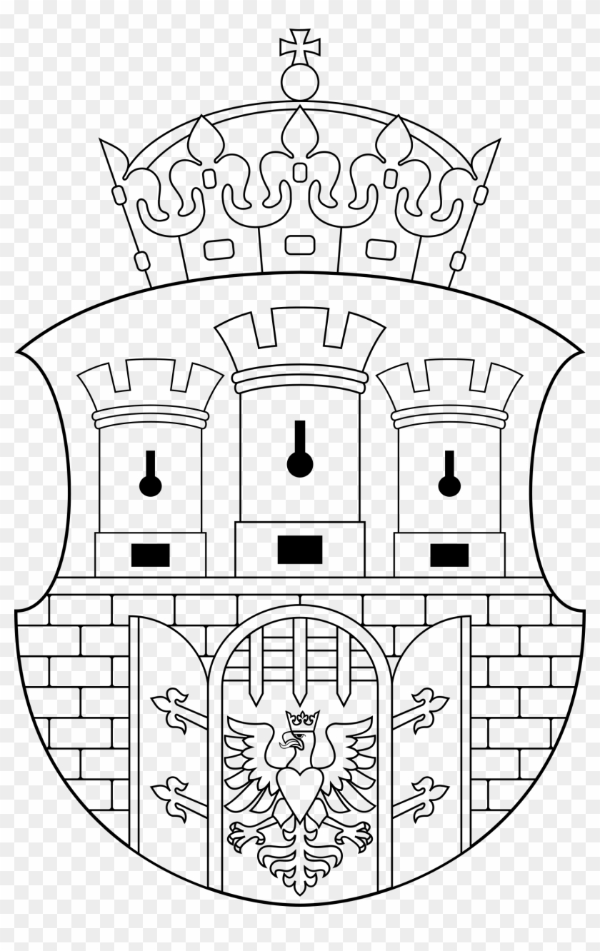 This Free Icons Png Design Of Coat Of Arms Of Cracow - Herb Krakowa Czarno Biały Clipart