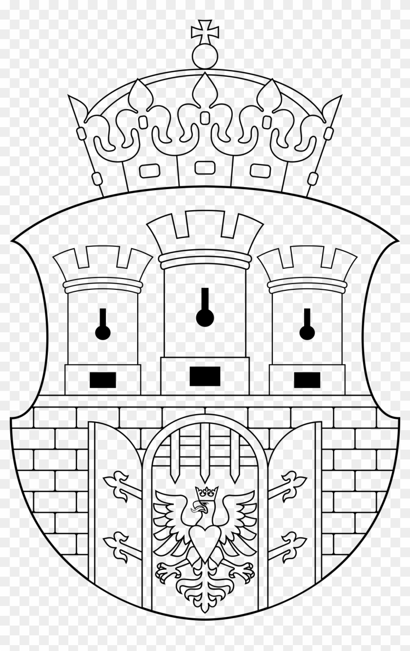 This Free Icons Png Design Of Coat Of Arms Of Cracow - Herb Krakowa Czarno Biały Clipart #3069248