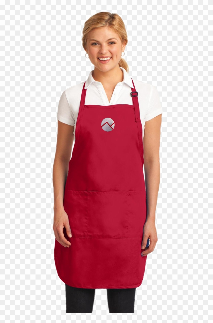 Ak Chef Apron - Port Authority A703 Easy Care Full-length Apron With Clipart #3069656
