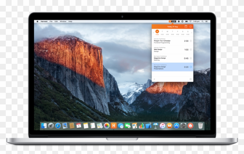 Macbook Clipart Mac Desktop - Harvest For Mac - Png Download #3069727