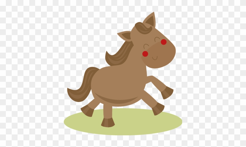 Caballo Sticker - Cute Farm Animals Png Clipart #3070344