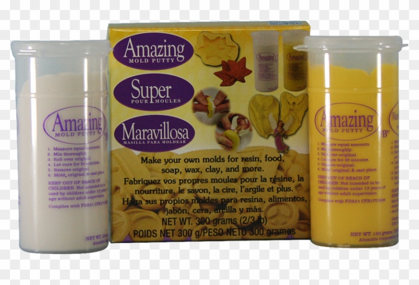 2/3lb Amazing Mold Putty 2-part Silicone Mold Making - Make Your Own Molds Clipart