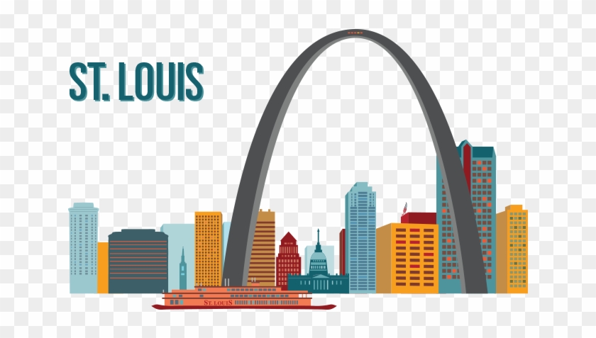 Louis, Missouri - St Louis Skyline Png Clipart #3071997