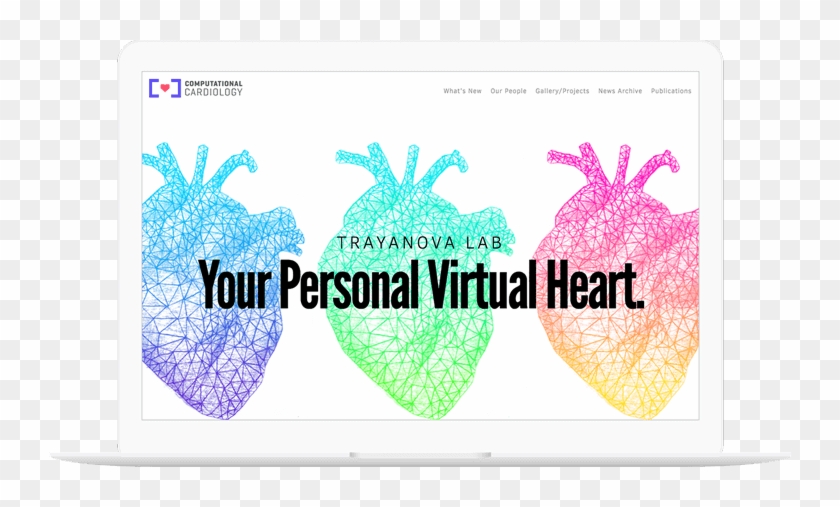 Computational Cardiology Website Displayed On A Computer - Illustration Clipart #3072756