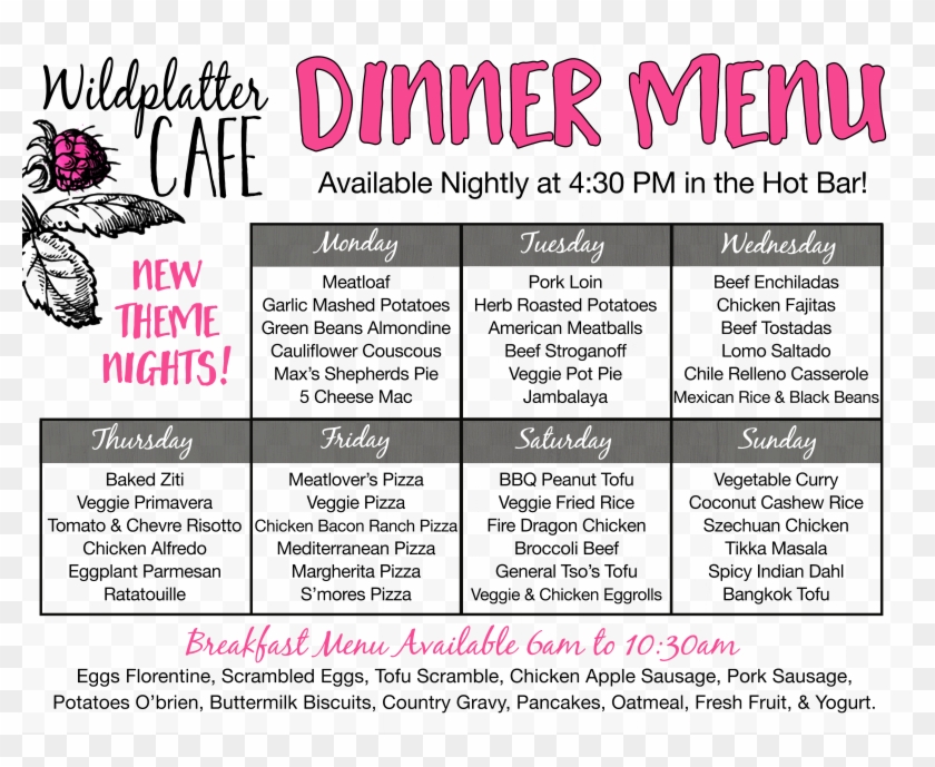 Cafe Hot Bar Menu 1 - Calligraphy Clipart #3072794