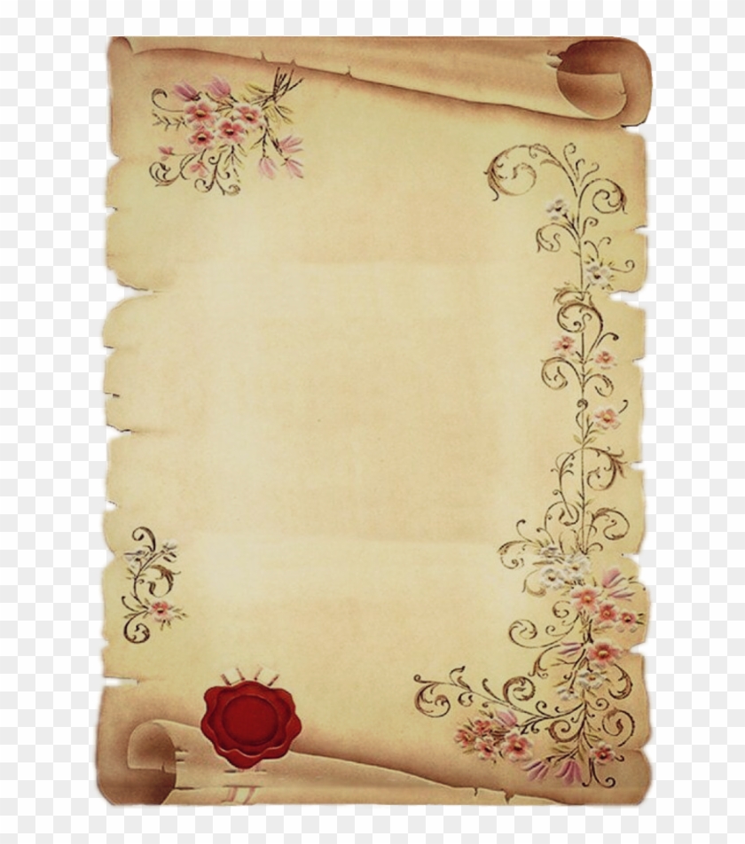#pergamino #redwax #letterpaper #drawings #flowers - Printable Vintage Stationary Clipart