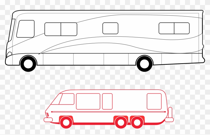 Jpg Black And White Stock Rv Clipart Images - Line Art - Png Download
