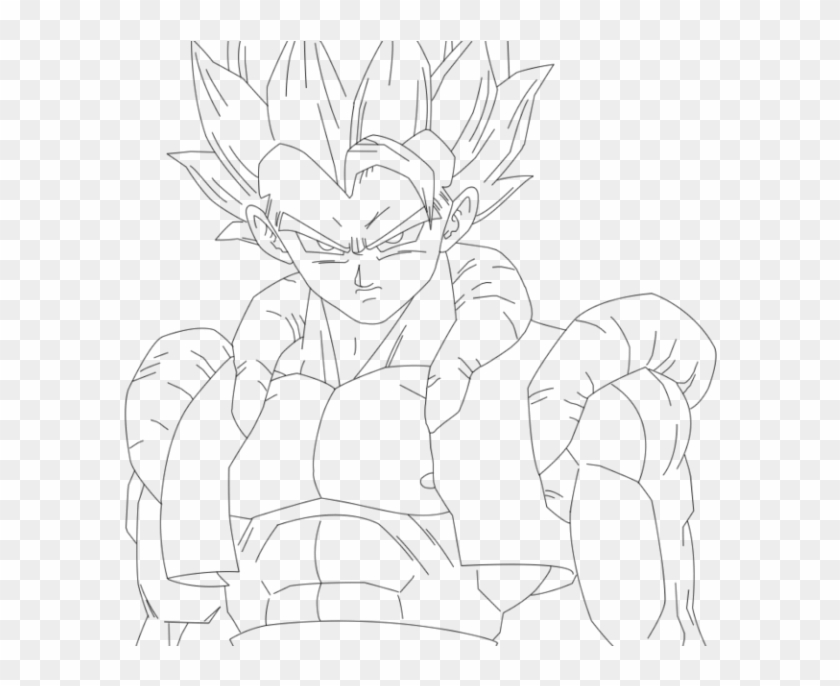 Dragon Ball Z Gogeta Coloring Pages Home Great Present - Gogeta Goes Ssj3 Drawing Clipart #3073853
