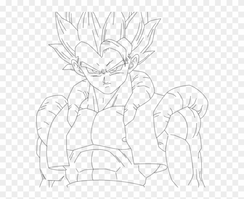 Dragon Ball Z Gogeta Coloring Pages Home Great Present - Gogeta Goes Ssj3 Drawing Clipart