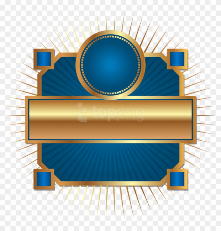 Free Png Download Decorative Label Blue Clipart Png - Clip Art Transparent Png #3074109