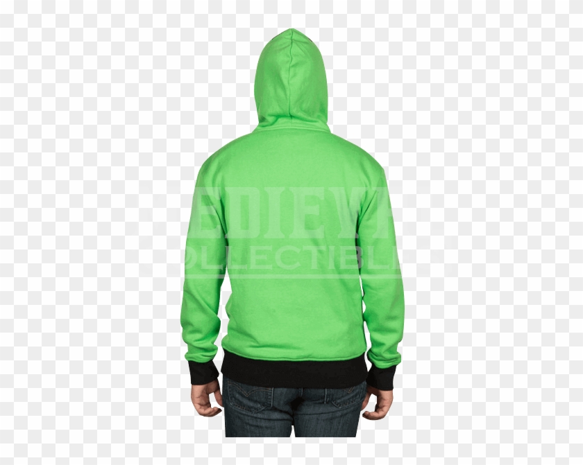 Minecraft Creeper Anatomy Hooded Jacket - Minecraft Creeper Anatomy Coat Clipart #3074173