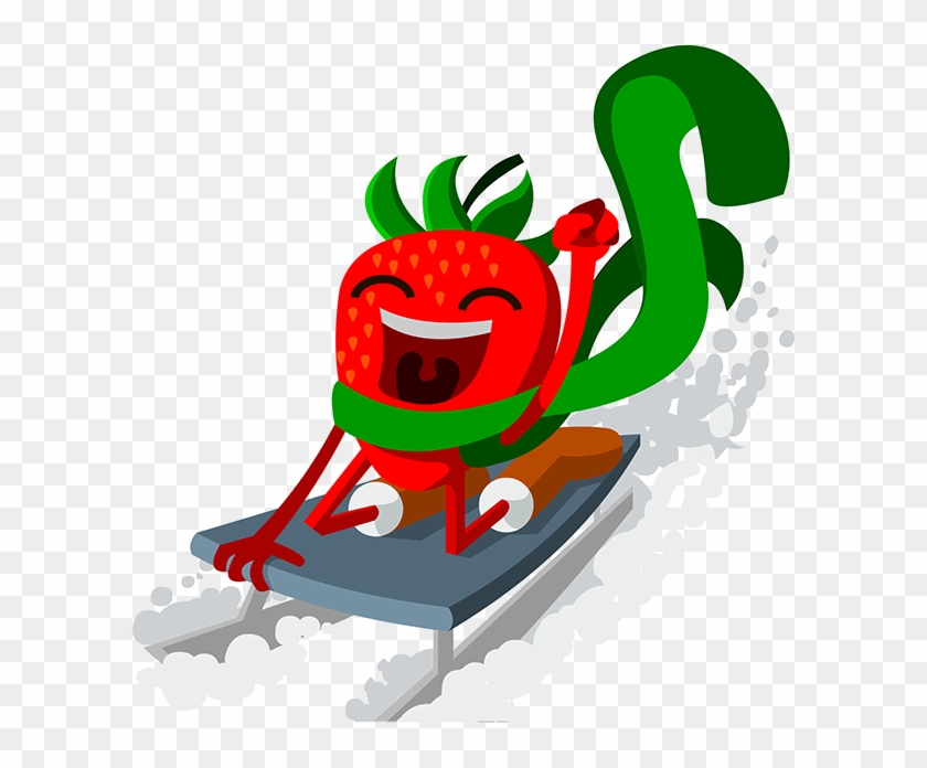 Zazzle Sledding Erdbeere T Shirt - Illustration Clipart #3074296