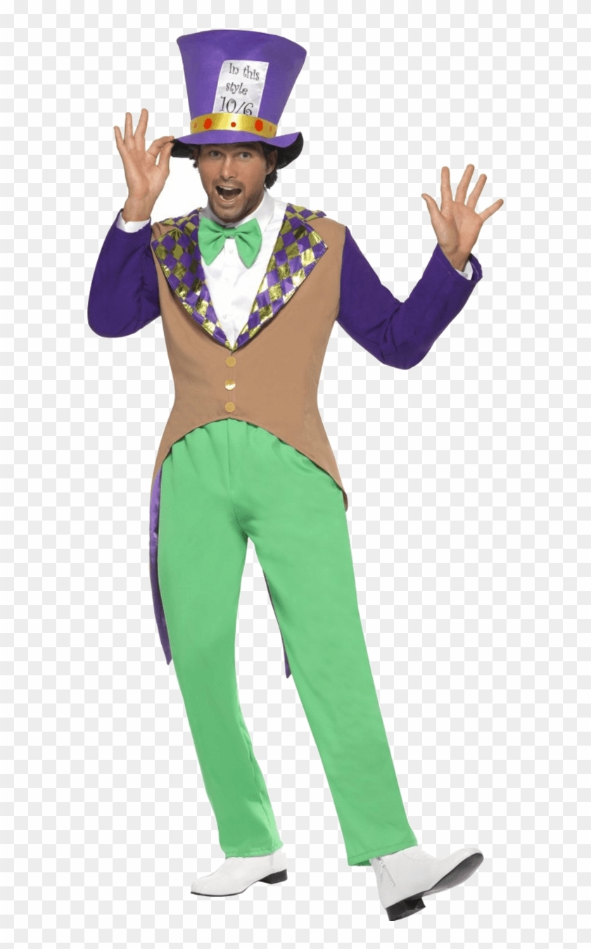 Adult Purple Mad Hatter Costume - Book Character Costumes For Teachers For Men Clipart #3074305