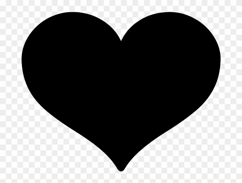 Android Emoji - Black Heart Icon Png Clipart #3074655