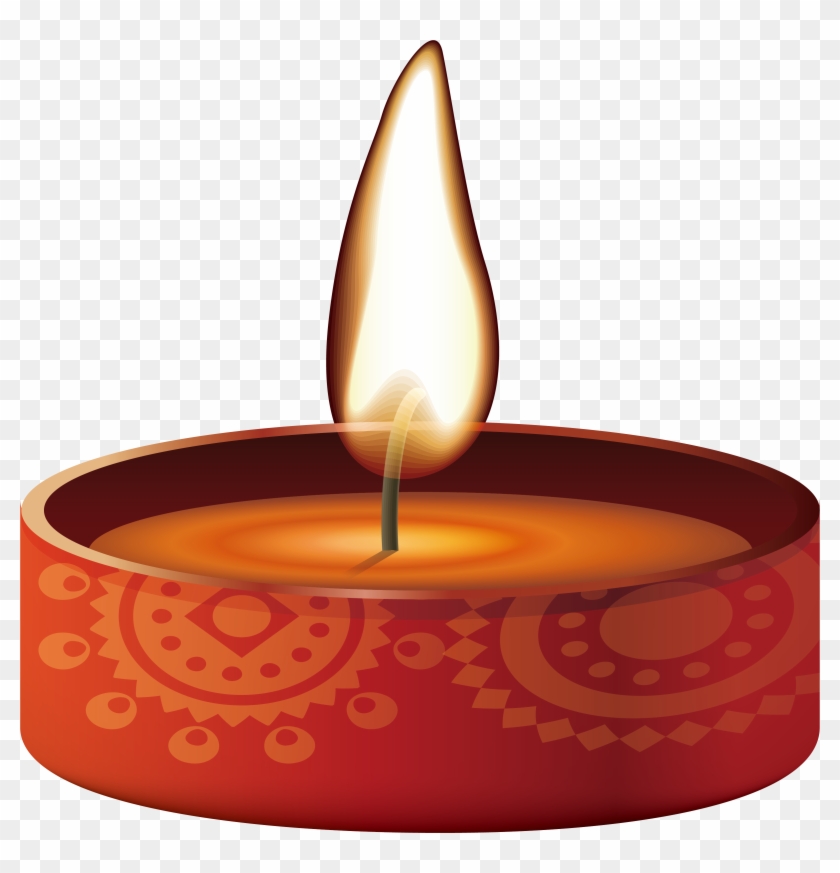 With Candlestick Bright Transprent - Flame Clipart