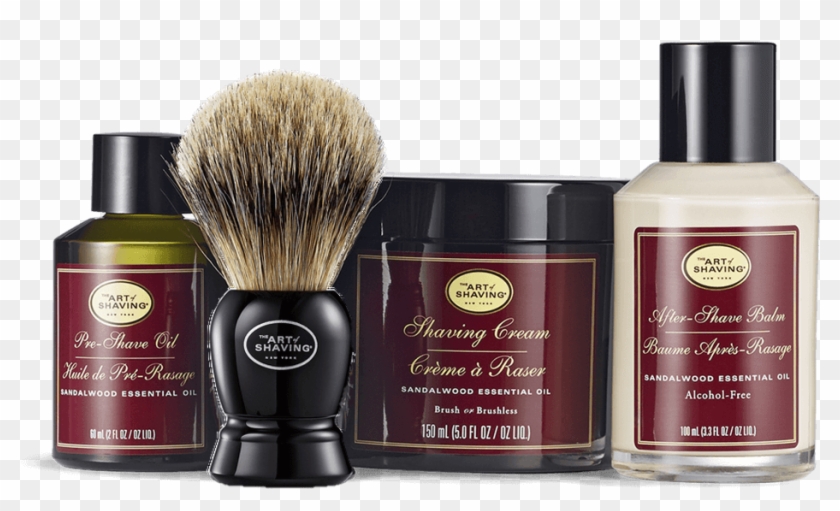 Sandalwood 4 Elements Bundle With Fine Badger Brush - Art Of Shaving Clipart