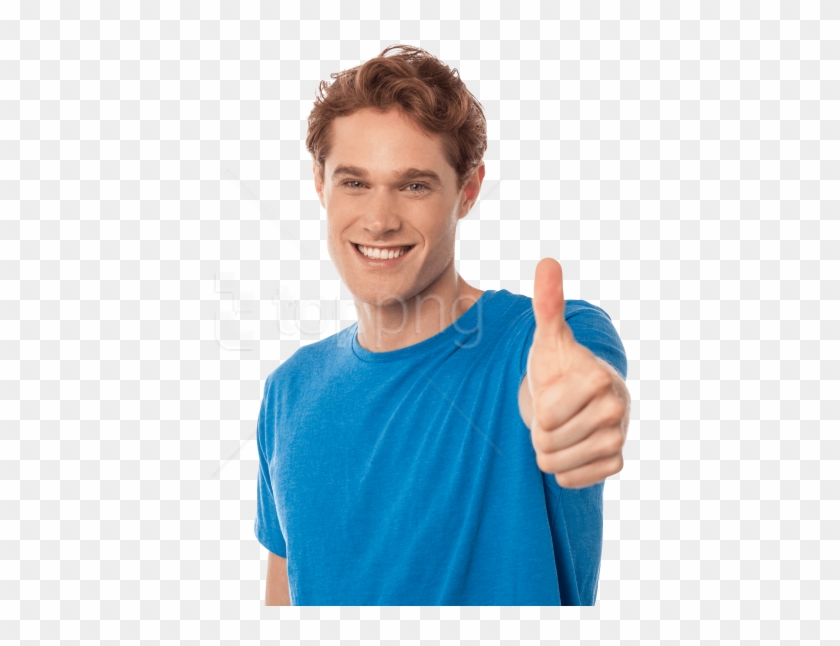 Free Png Download Men Pointing Thumbs Up Png Images - Man Stock Photo Png Clipart