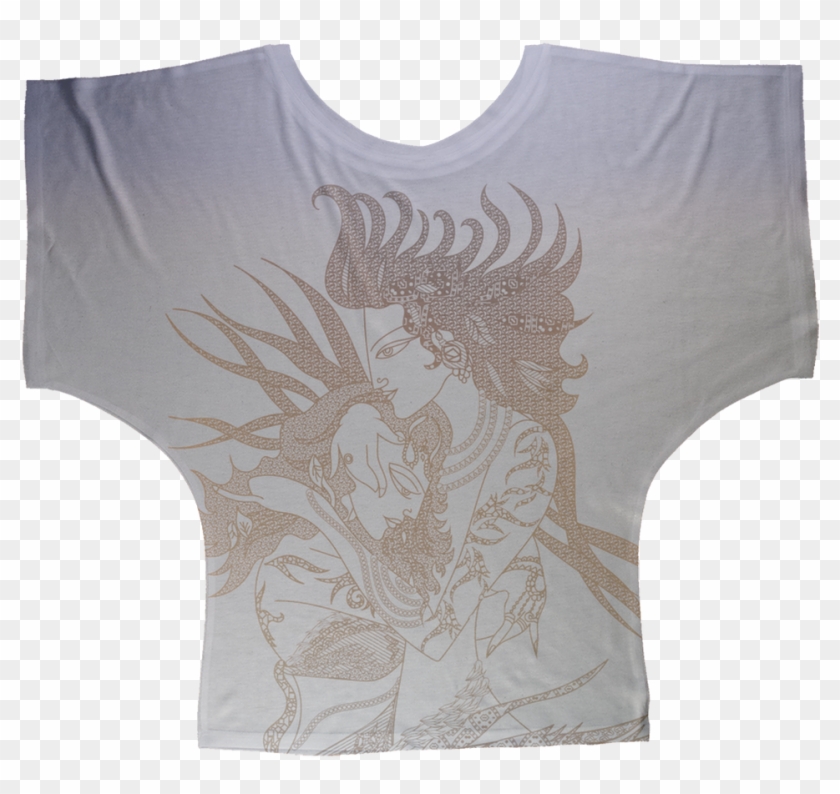Radha Krishna Love Pastel Sublimation Batwing Top - Briefs Clipart