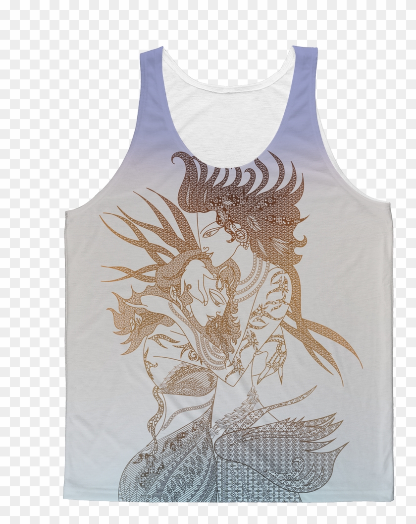 Radha Krishna Love Pastel Classic Sublimation Adult - Active Tank Clipart