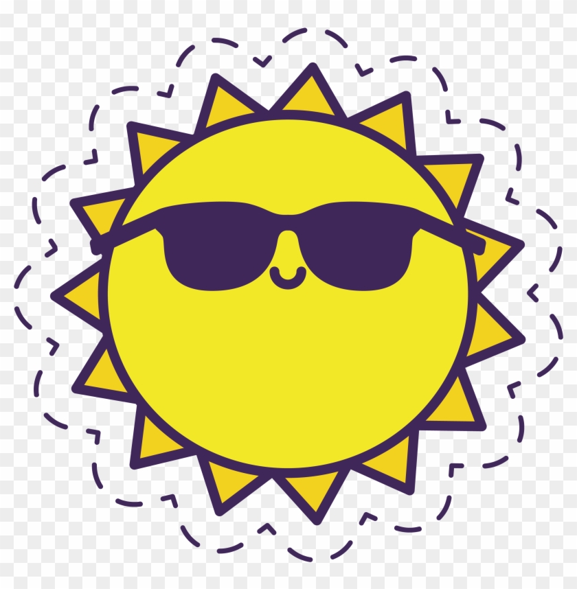 Sunglasses Training Perception Bates Sun Little Visual - Outline Images Of Sun Clipart