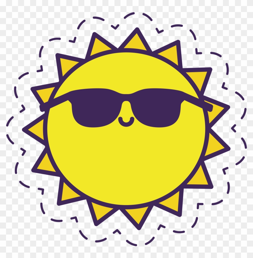 Sunglasses Training Perception Bates Sun Little Visual - Outline Images Of Sun Clipart #3076207