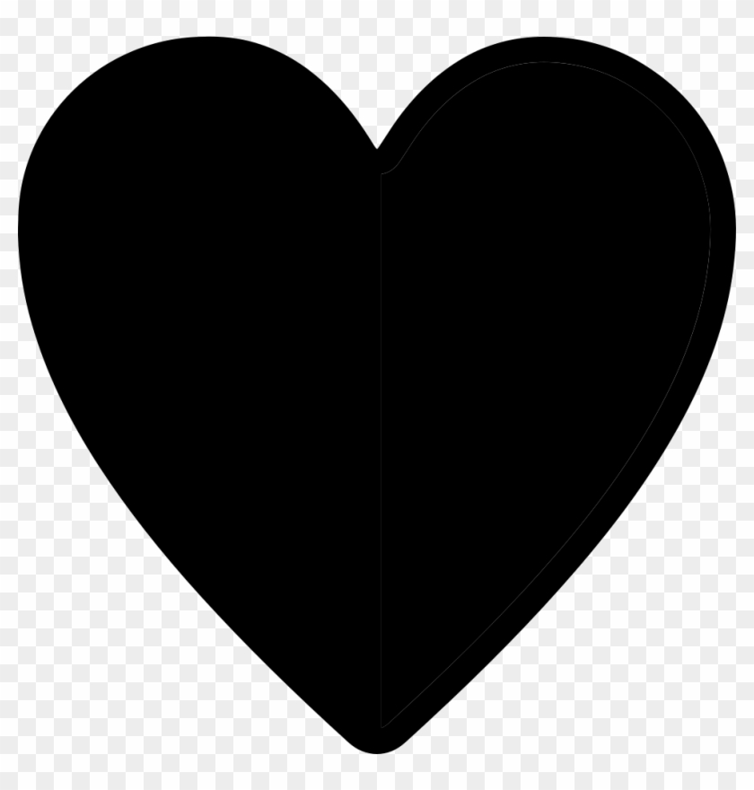 Png File Svg - Black Heart High Resolution Clipart #3076302