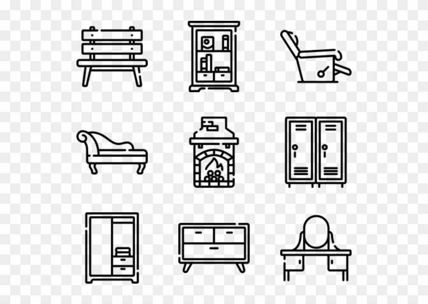 Furnitures - Manufacturing Icons Clipart