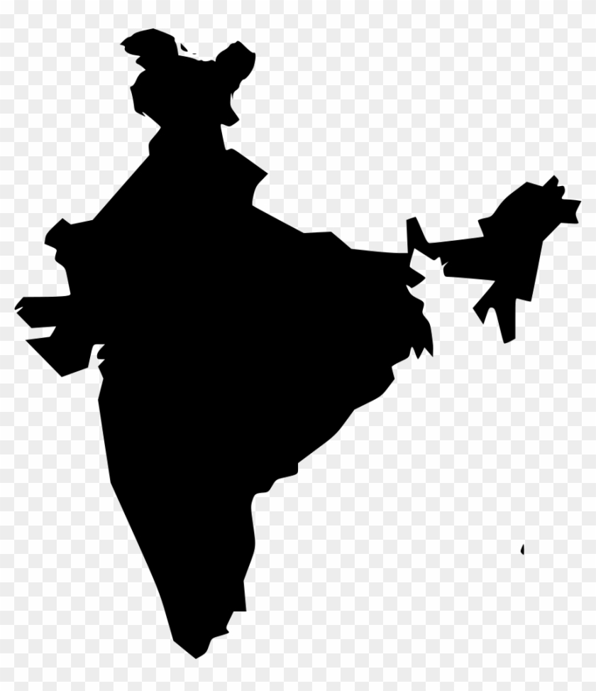 Png File Svg - India Map Vector Png Clipart #3076786