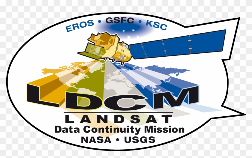 Landsat 8 Ldcm Mission Patch - Landsat 8 Clipart #3076944