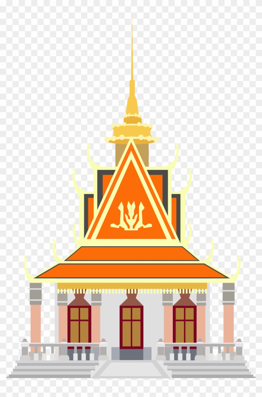 Clipart - Pagoda Cambodia - Png Download
