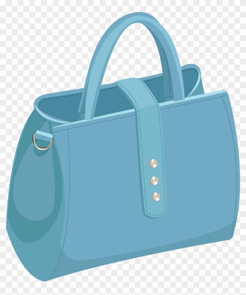 Ladies Bag Handbag Blue Yellow Png And Vector Image - Ladies Bag Clipart