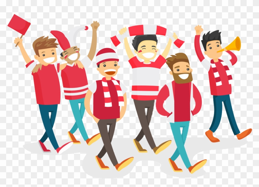 Spectator Guidelines - Fan Of Football Cartoon Clipart #3079325