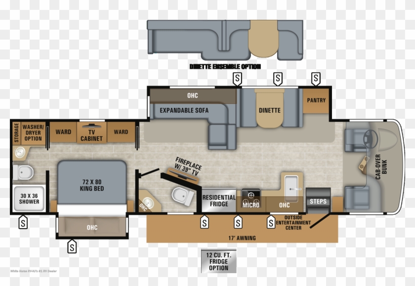 Next - Jayco Seneca Super C Floor Plan Clipart #3080110
