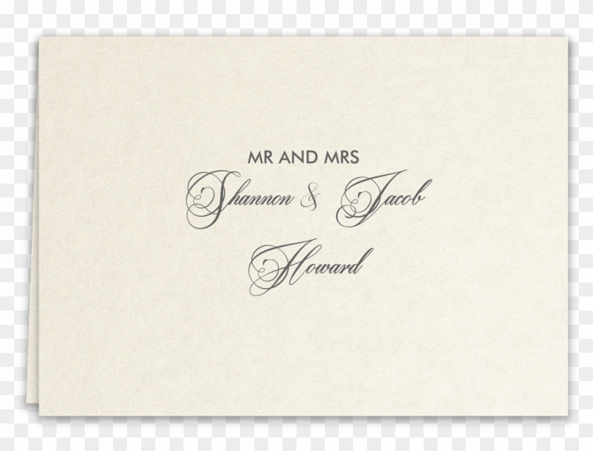 Thank You Card Everlasting Glam - Calligraphy Clipart