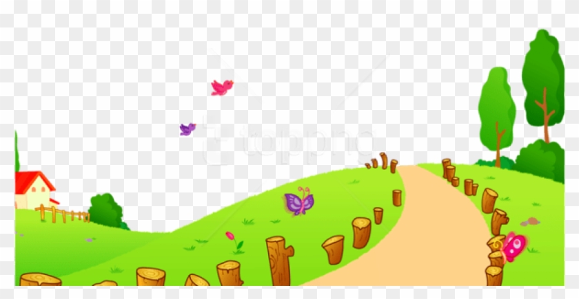 Free Png Download Grass And Waypicture Png Images Background - Way To School Clipart Transparent Png