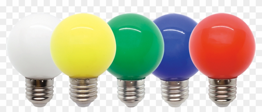 Led Color Lamps - Color Led Bulb Png Clipart