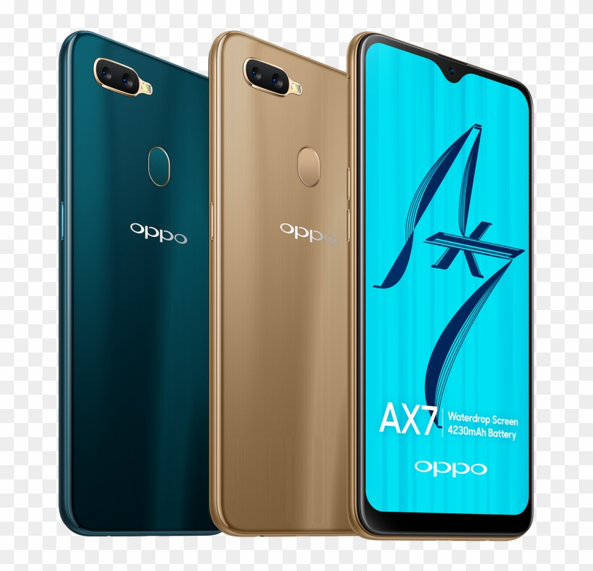 Oppo's Ax7 Has A Teardrop Notch And A 4230mah Battery - Oppo Ax7 Glaze Blue Clipart