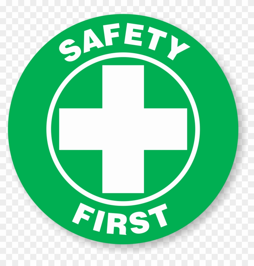 Safety First Hard Hat Decals - Emblem Clipart