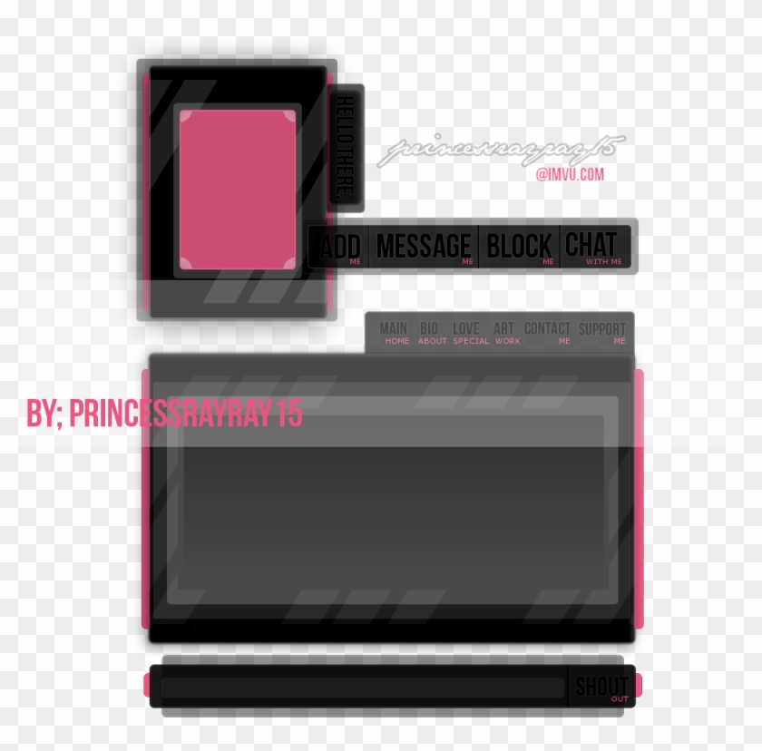 Roxierockette's Free Imvu Div & Iframe Layouts - Led-backlit Lcd Display Clipart