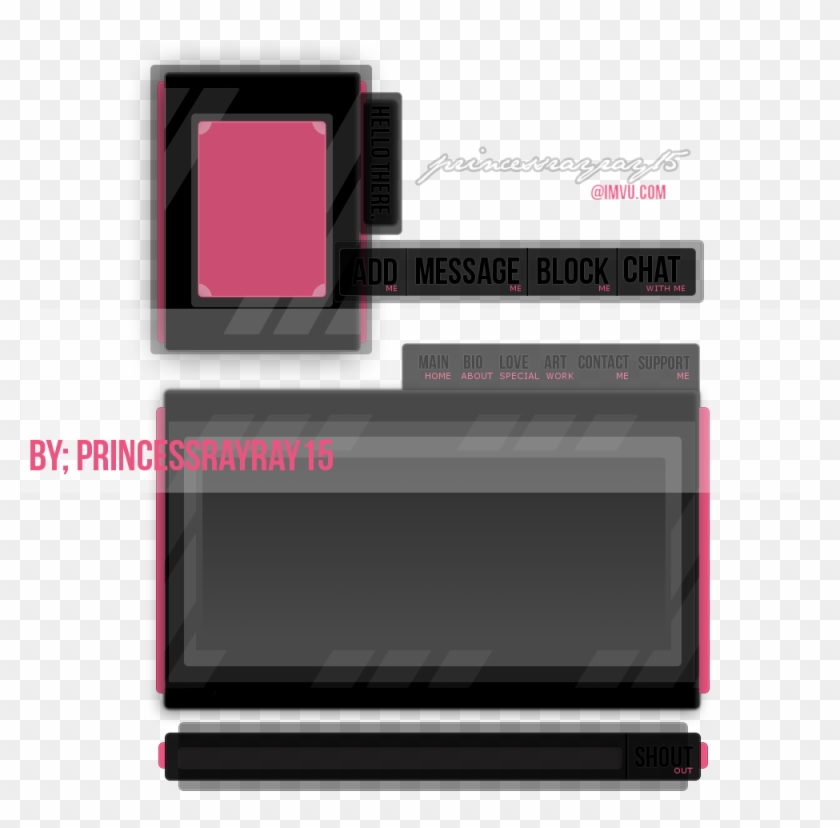 Roxierockette's Free Imvu Div & Iframe Layouts - Led-backlit Lcd Display Clipart #3082970