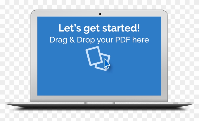 Drag And Drop Your Pdf Here - Flat Panel Display Clipart