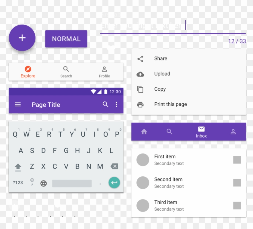 Created With Sketch - Android Material Design Ui Png Clipart