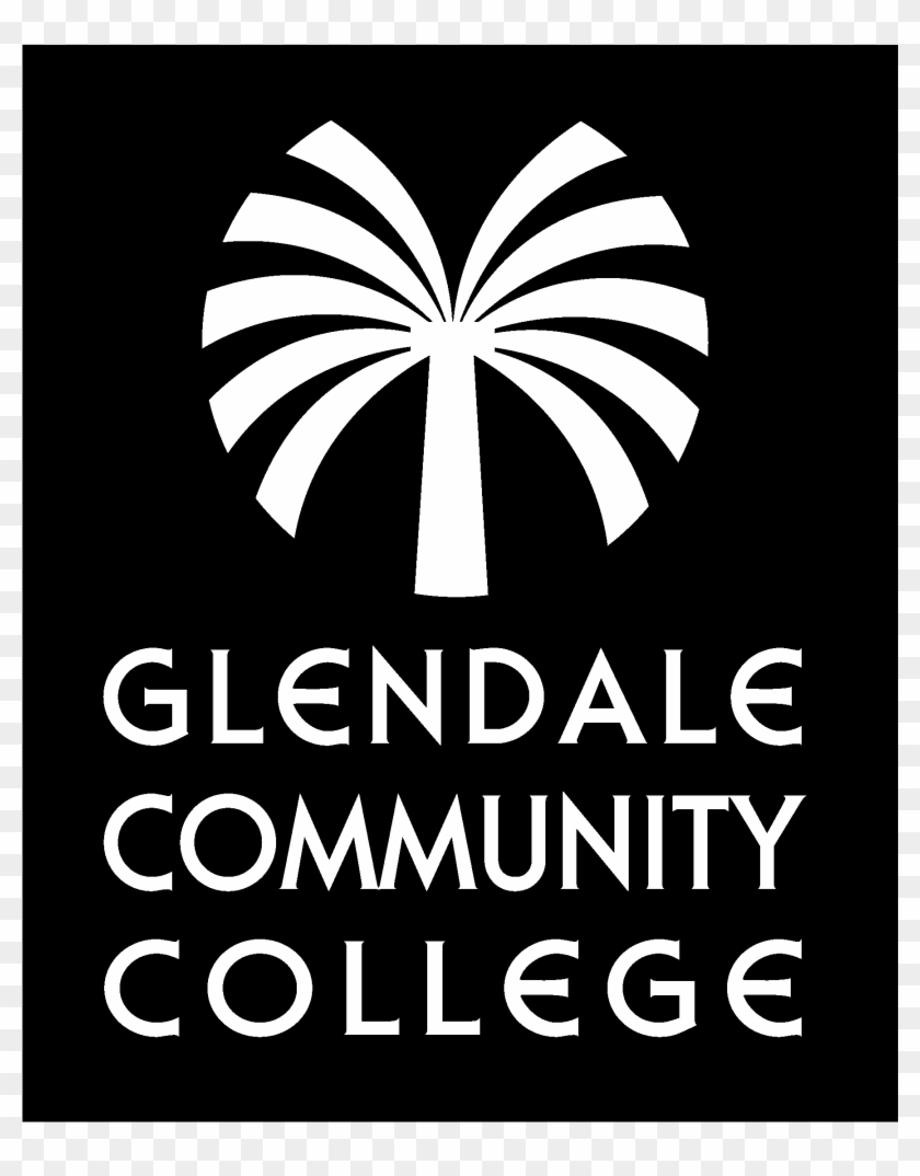 Glendale Community College Logo Black And White - Graphic Design Clipart #3083677