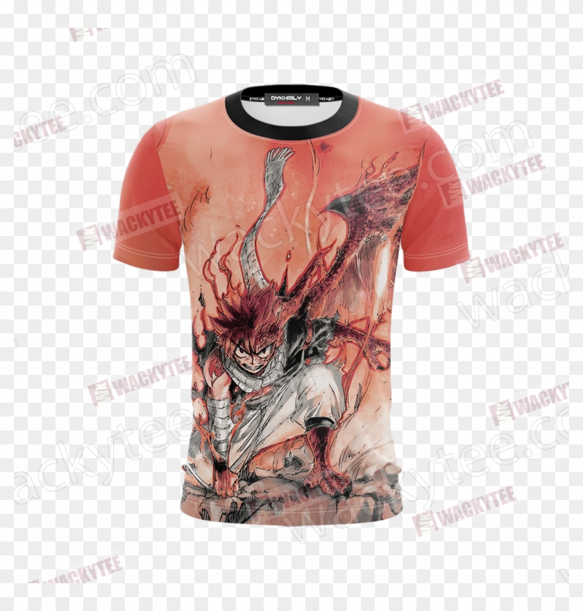 Dragon Cry Natsu Dragneel Unisex 3d T-shirt Fullprinted - Fairy Tail Natsu Adulte Clipart