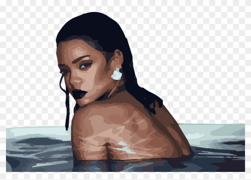 Transparents Rihanna Illustrated Transparents Like - Rihanna Png Clipart