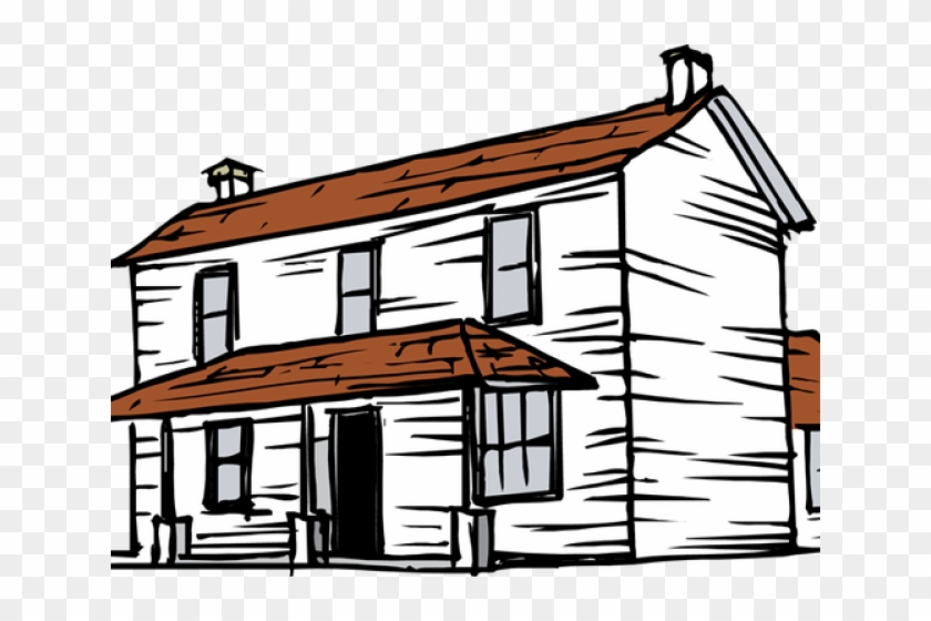Shack Clipart Old Building - Farmhouse Clipart - Png Download #3084030