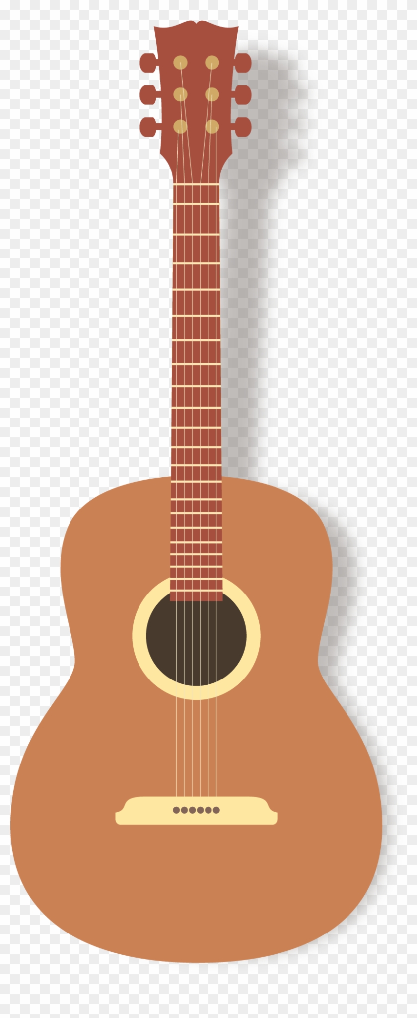 Guitar Clipart Png - Acoustic Guitar Vector Png Transparent Png #3084503